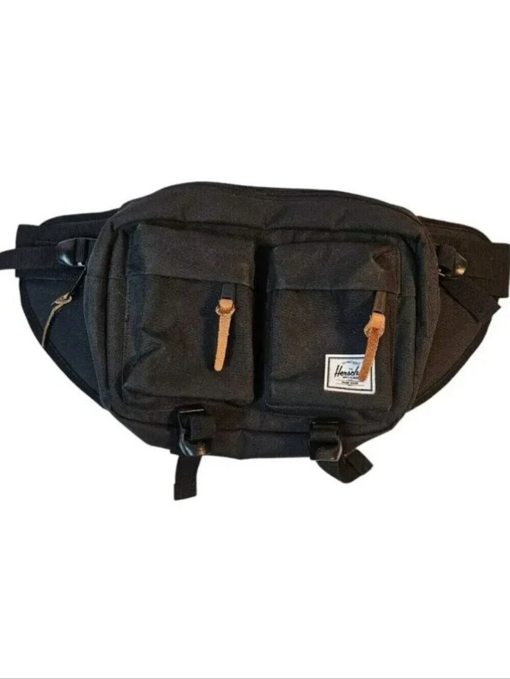 HERSHEL SUPPLY CO Black Eighteen Hip Periscope Ripstop Crossbody Lumbar Pack Bag